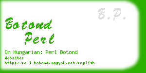 botond perl business card